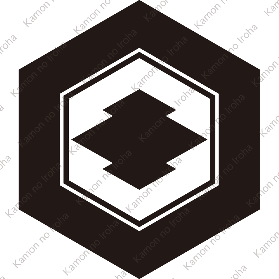 亀甲に松皮菱紋