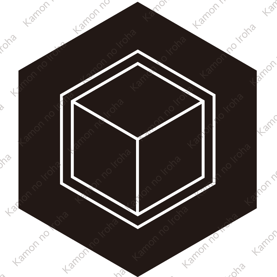 亀甲に三つ菱紋