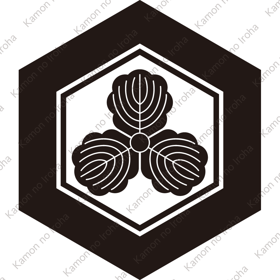 亀甲に三つ柏紋