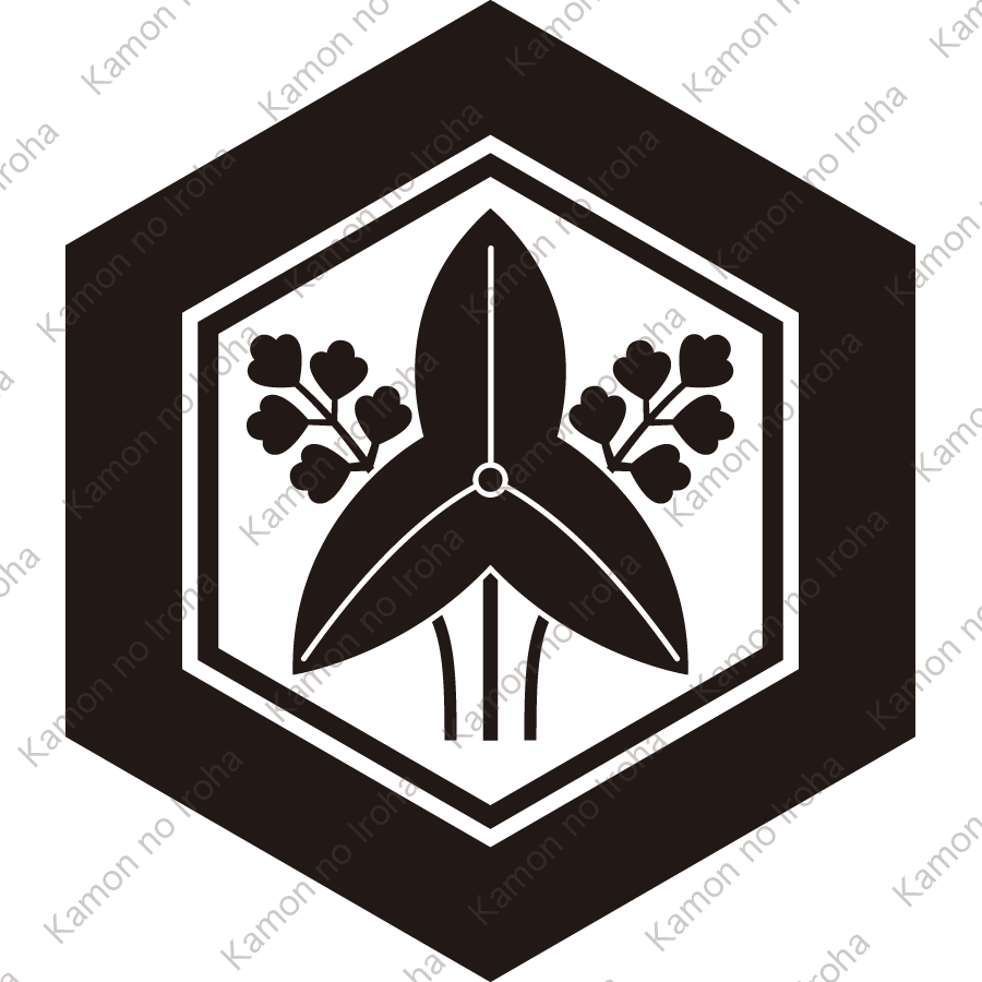 亀甲に立ち沢瀉紋