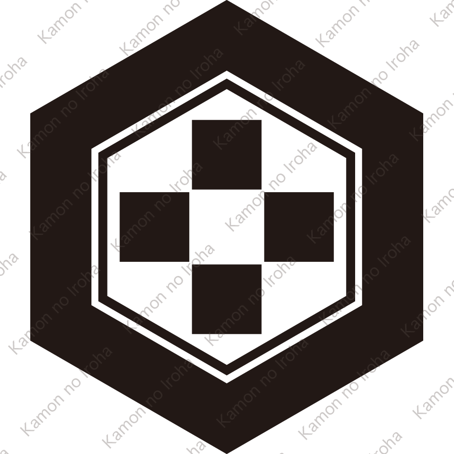 亀甲に四つ石紋