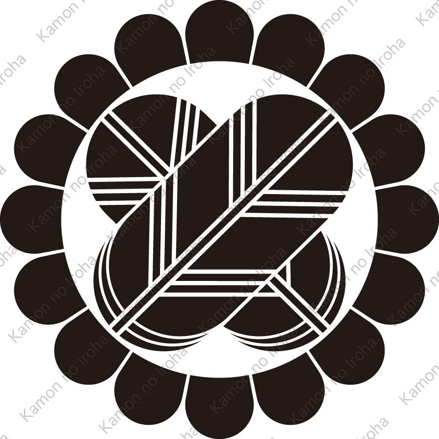 菊輪に違い鷹の羽紋