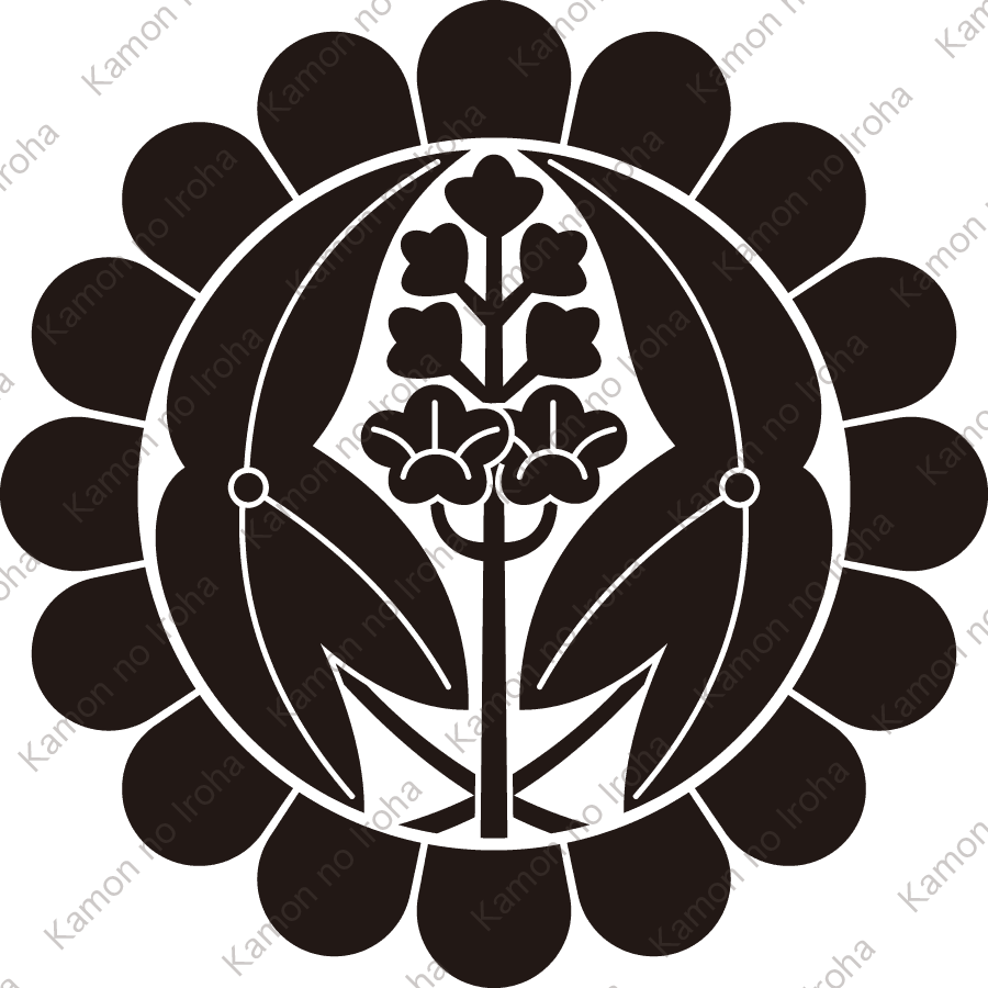 菊輪に抱き沢瀉紋