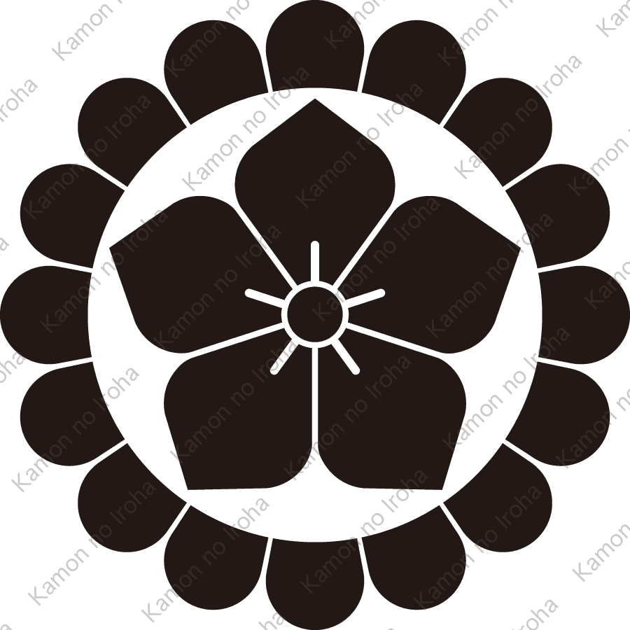 菊輪に桔梗紋