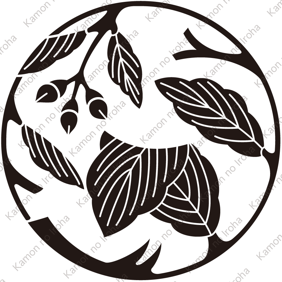 実付き柏枝丸紋