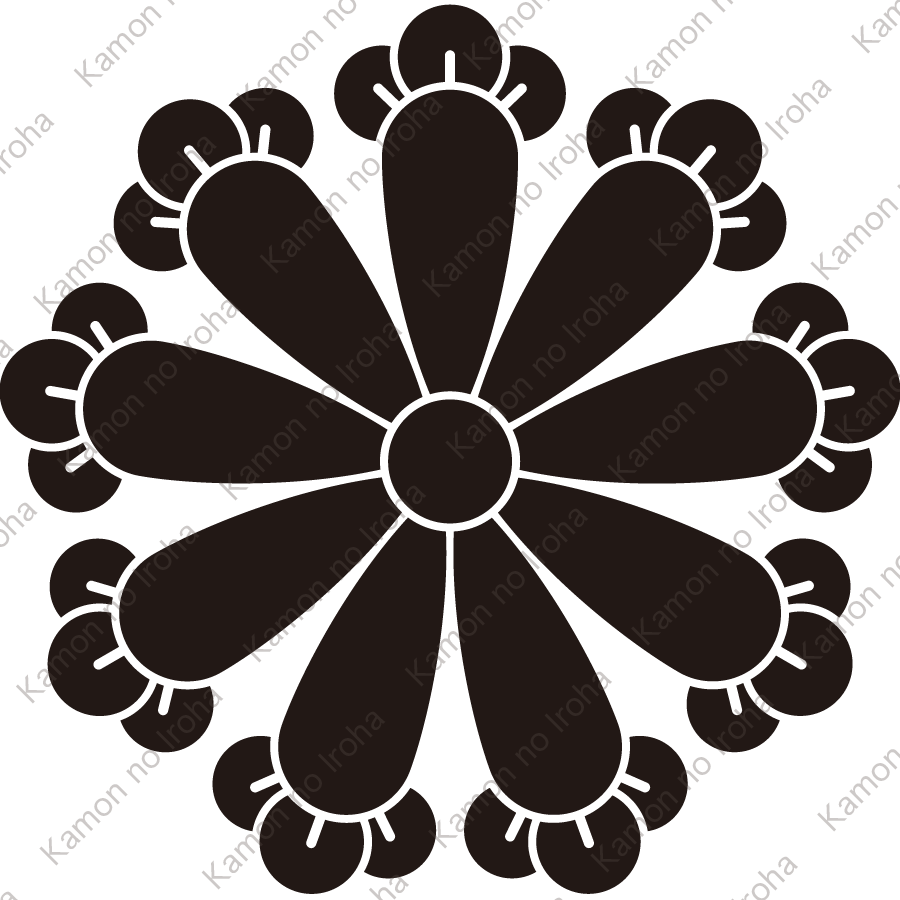 九つ丁子（２）紋