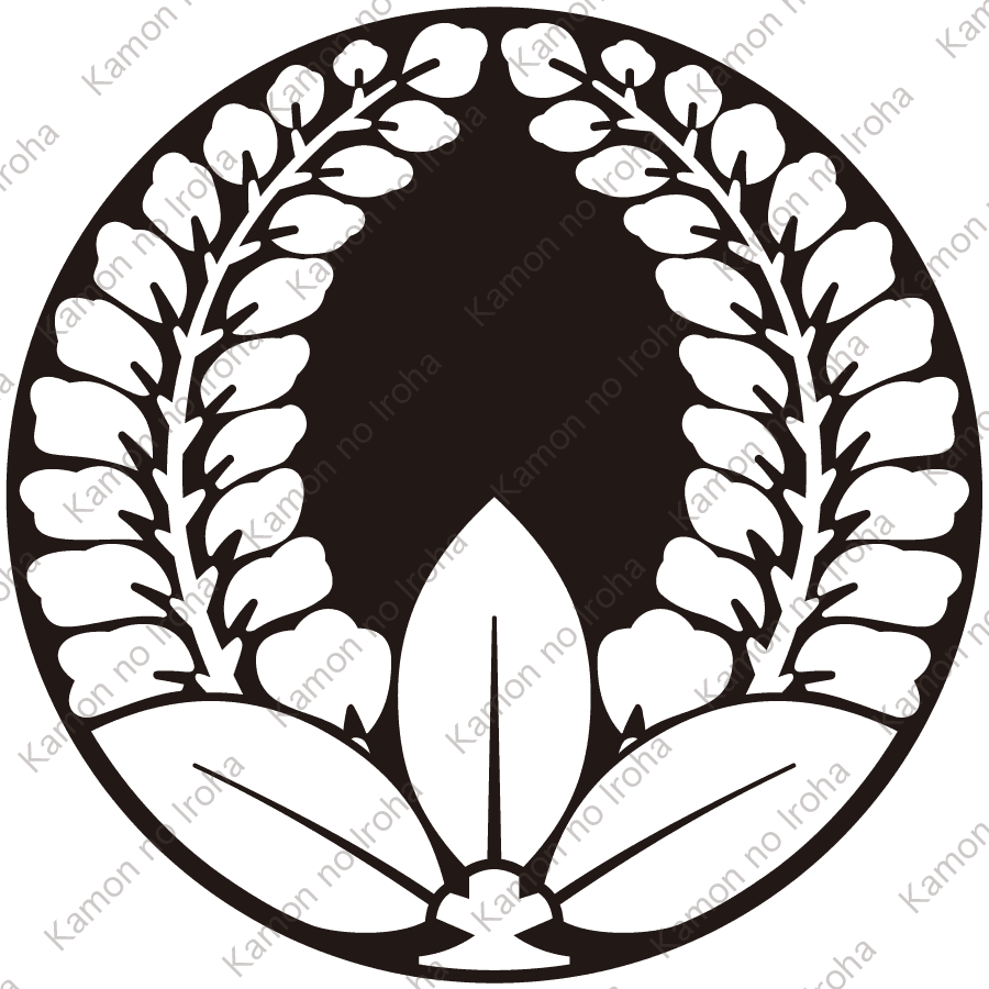 石持ち地抜き安藤藤紋