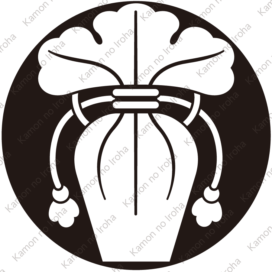 石持ち地抜き瓶子紋