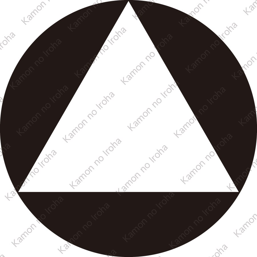 石持ち地抜き一つ鱗紋