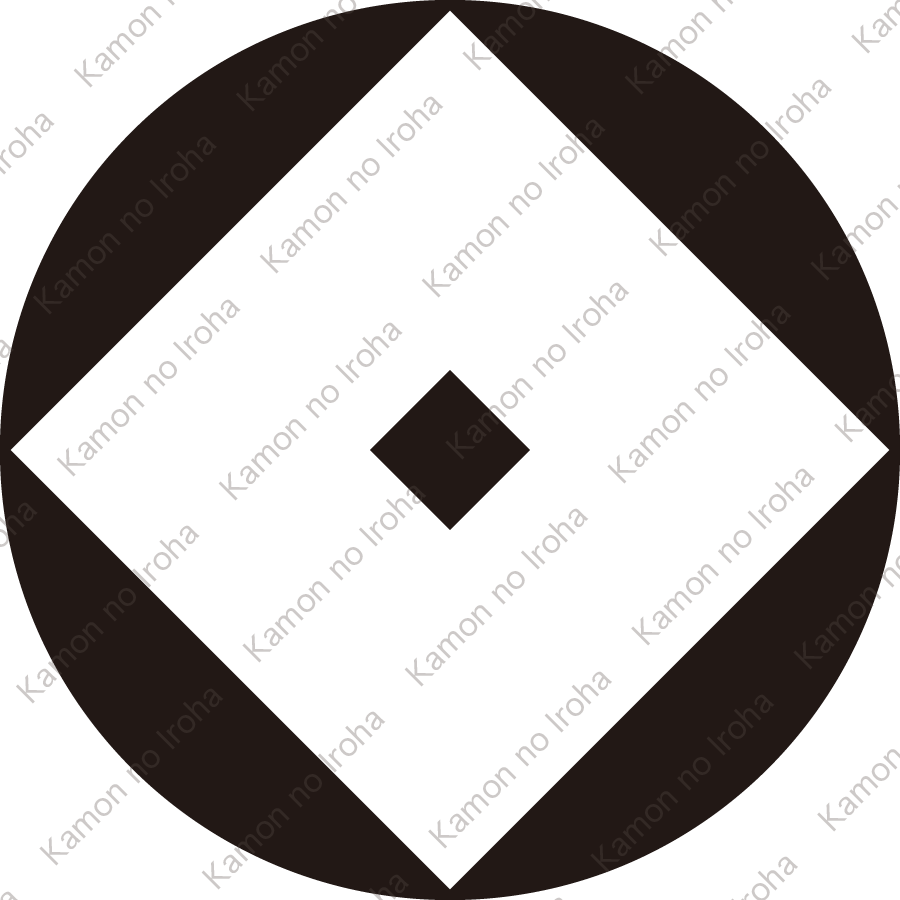 石持ち地抜き釘抜紋