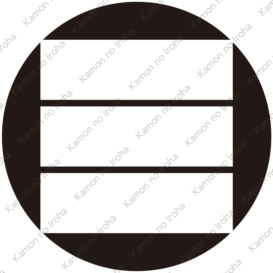 石持ち地抜き算木紋