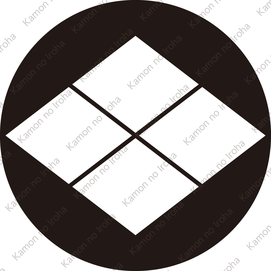 石持ち地抜き武田菱紋