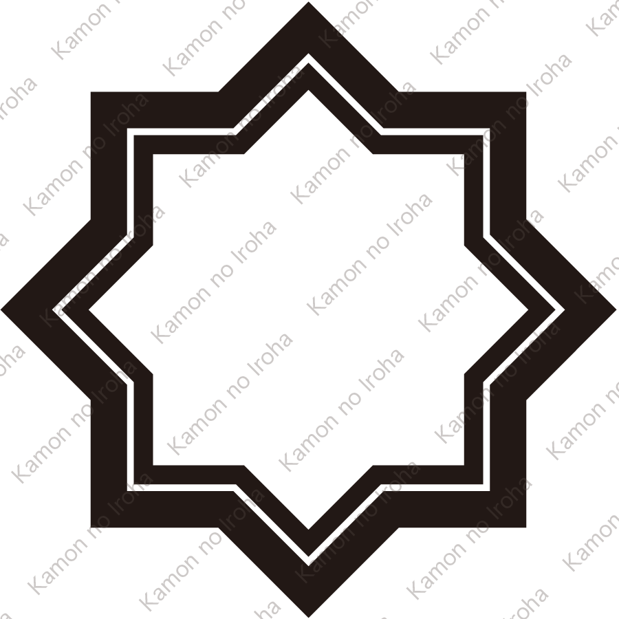 子持ち雁木角紋