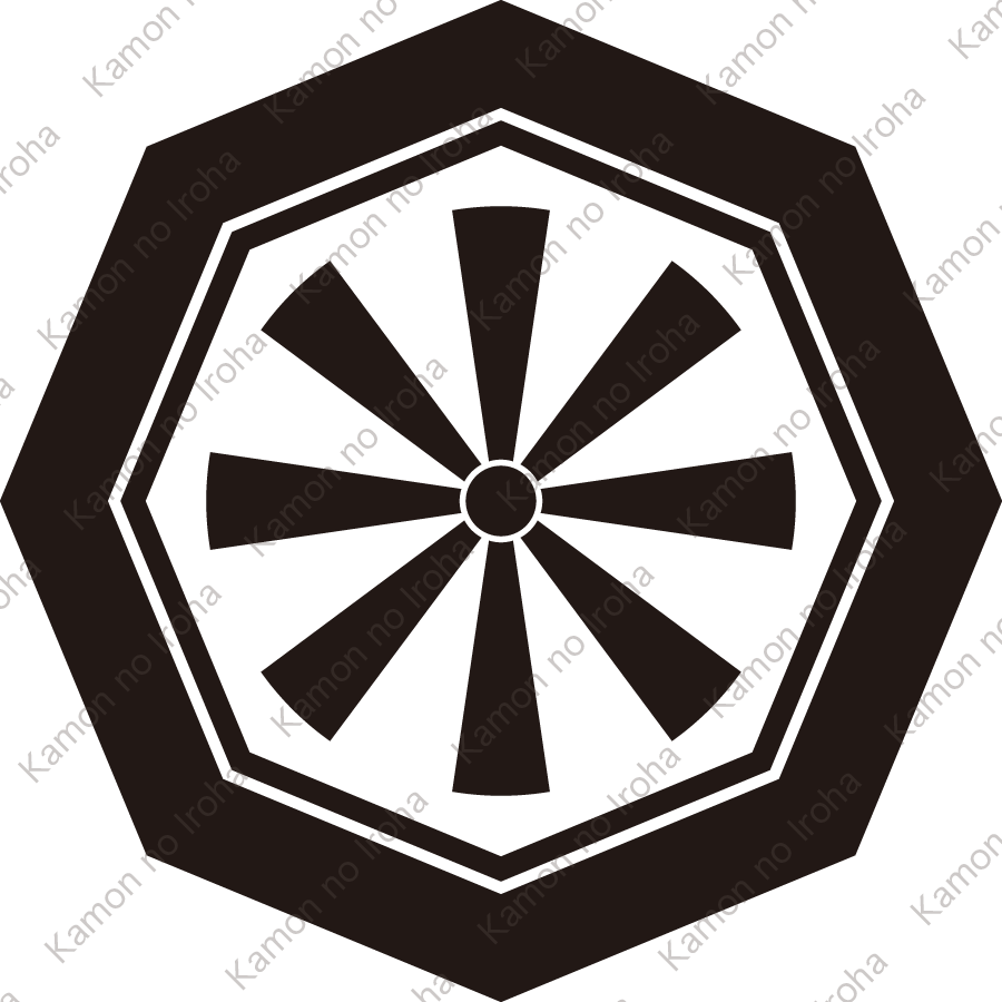 子持ち八角に八つ日足紋
