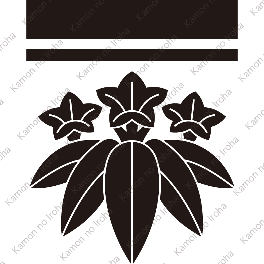 子持ち引両に笹竜胆紋