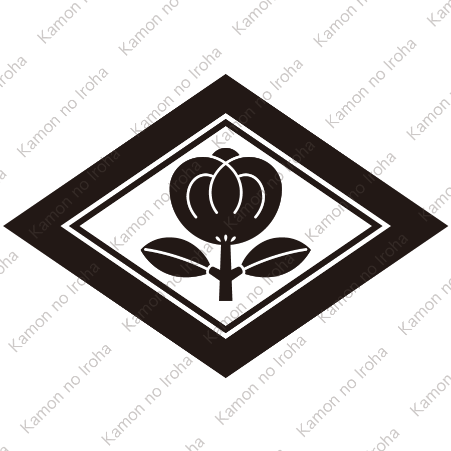 子持ち菱に茶の実紋