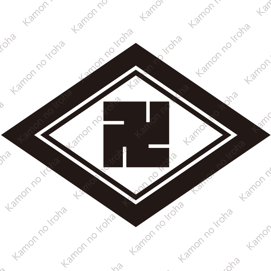 子持ち菱に万字紋