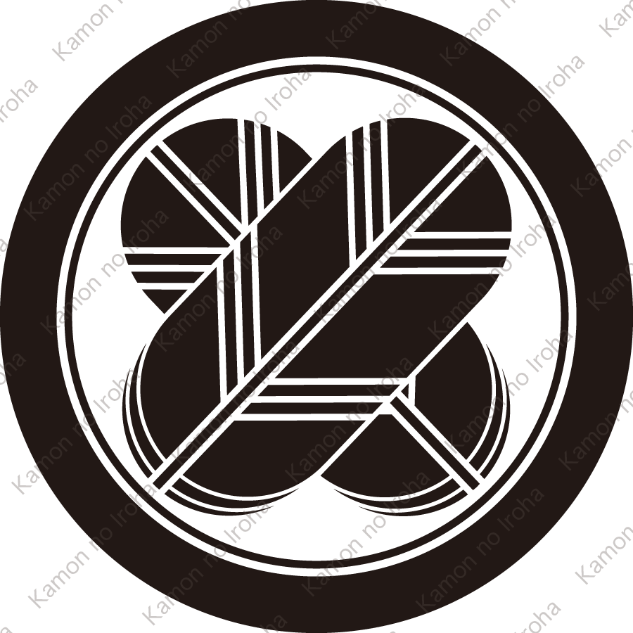 子持ち輪に違い鷹の羽紋