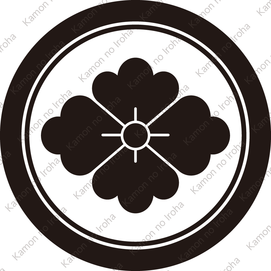 子持ち輪に花菱紋