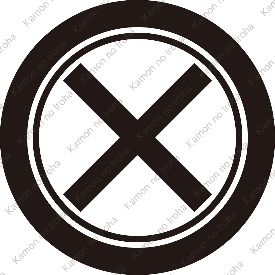 子持ち輪に直違紋