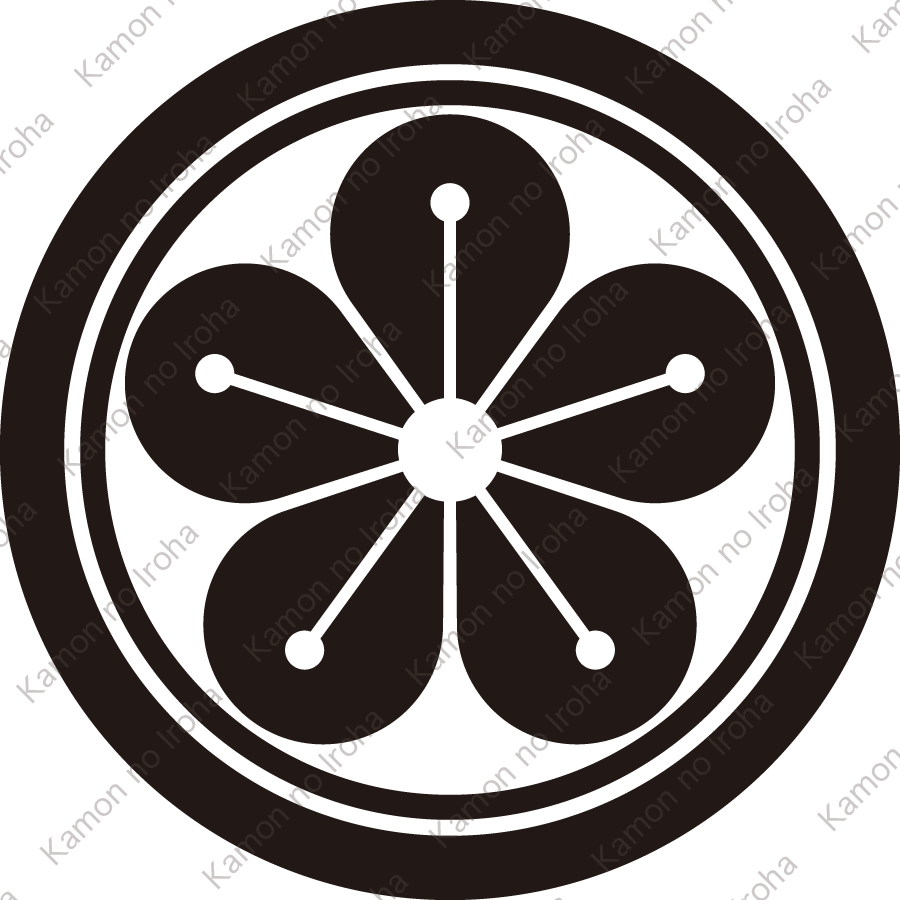 子持ち輪に梅紋