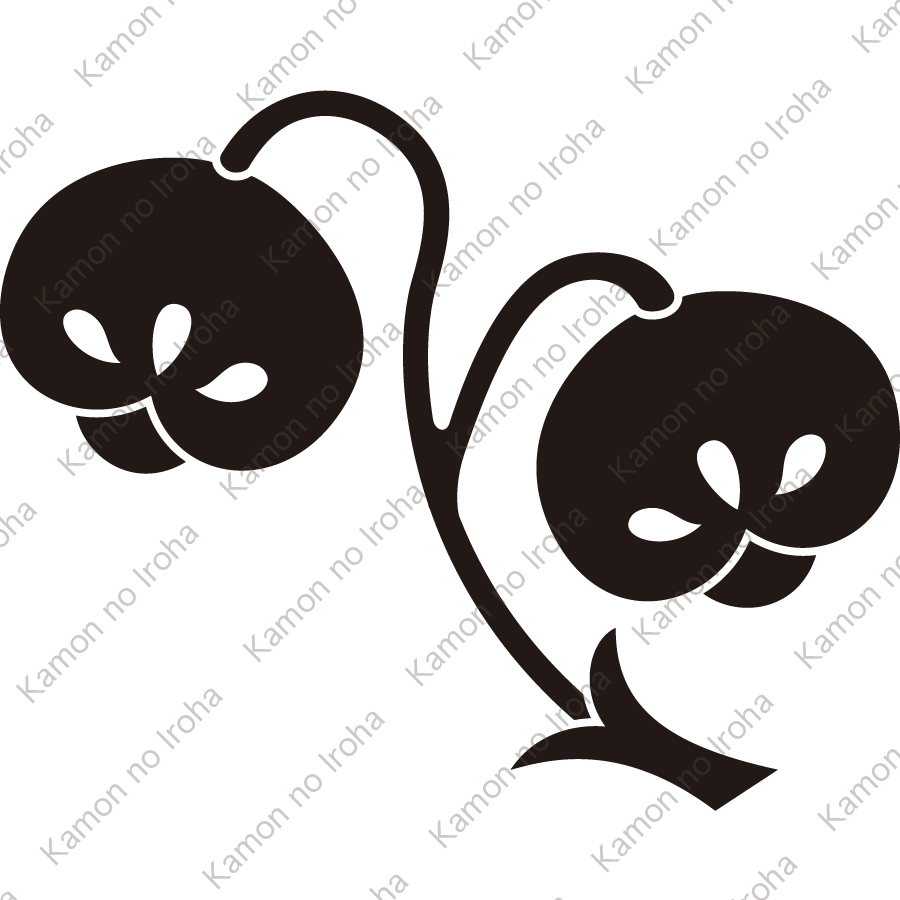 光琳二つ茶の実紋