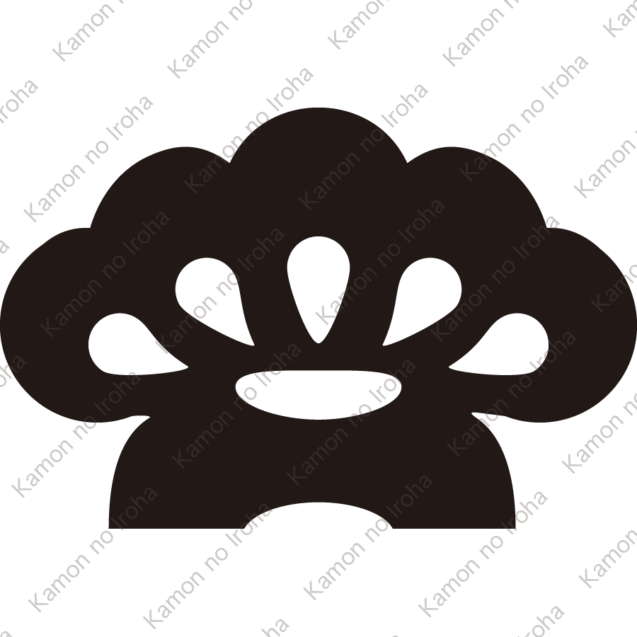 光琳一つ根松紋