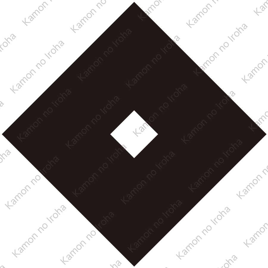 越後村松藩堀氏の定紋、越後椎谷藩堀氏の替紋、筑後久留米藩有馬氏の替紋、信濃飯田藩堀氏の替紋、旗本三田氏、旗本筧氏、旗本川勝氏、旗本大津氏、旗本馬場氏、旗本横田氏、旗本永田氏、旗本安西氏