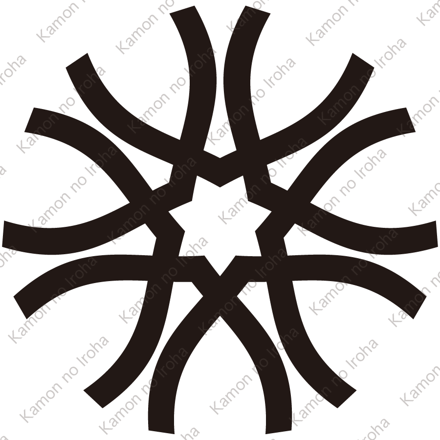 組み合い変り山形紋