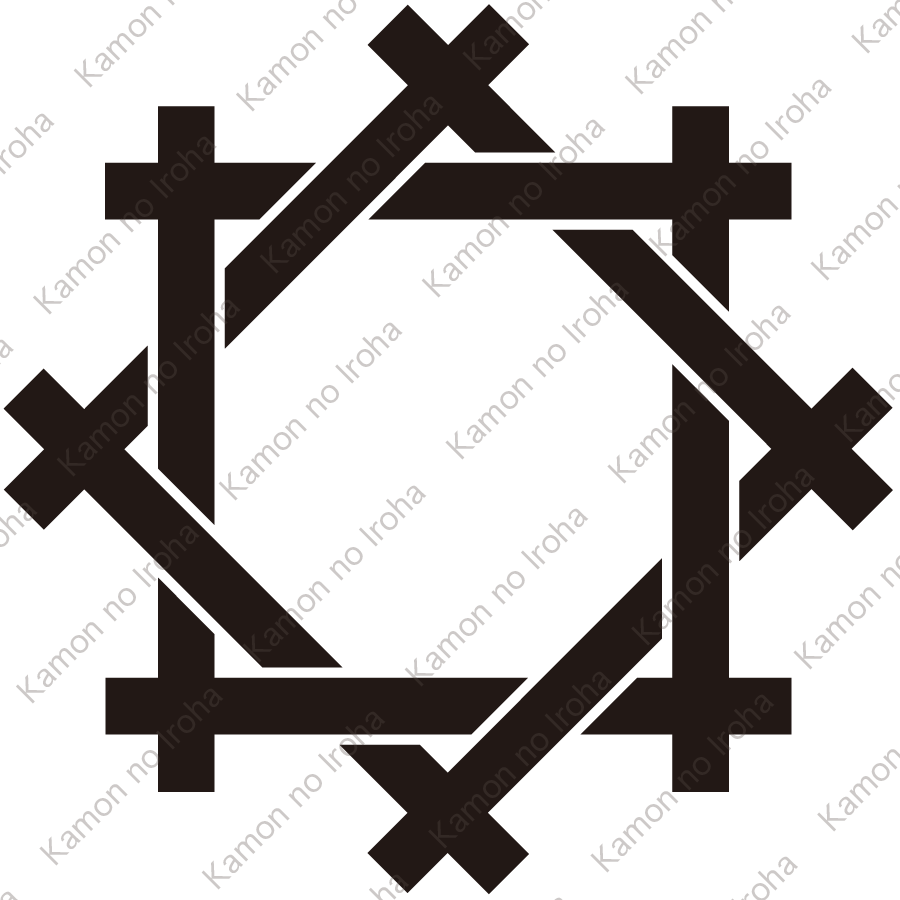 組み合せ井筒紋