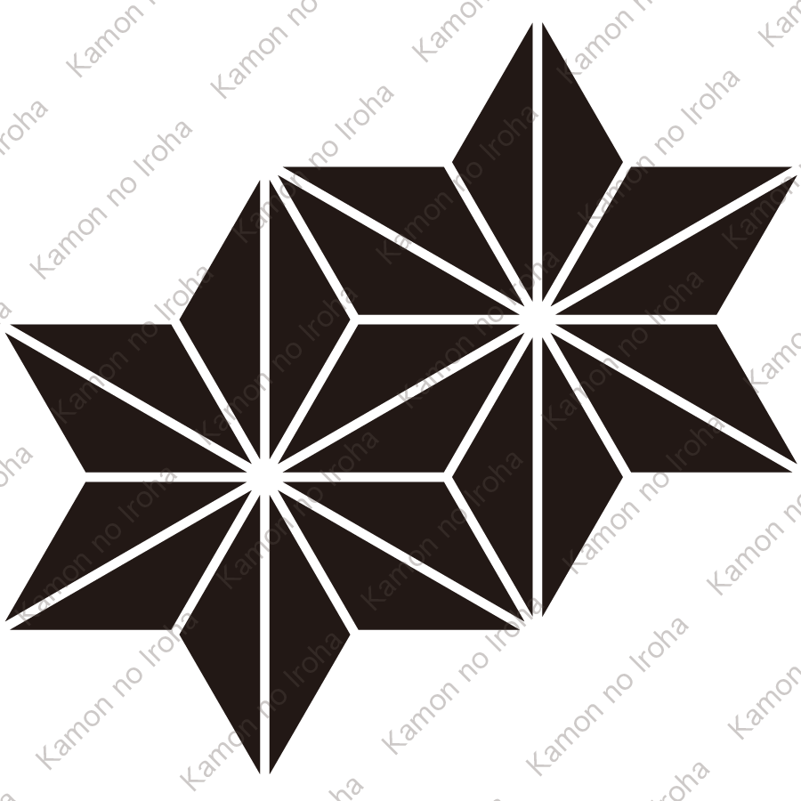 持ち合い麻の葉紋