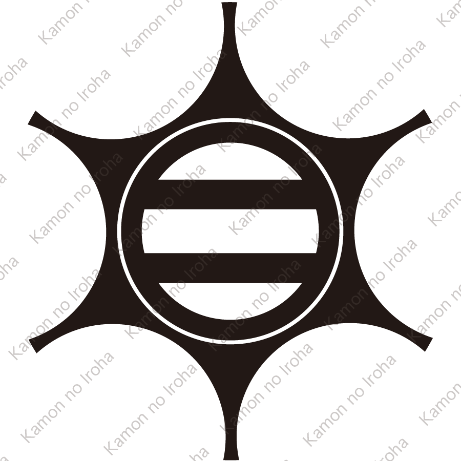 鞠鋏みに二つ引き紋