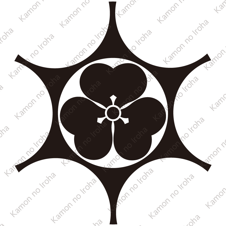 鞠鋏みに片喰紋