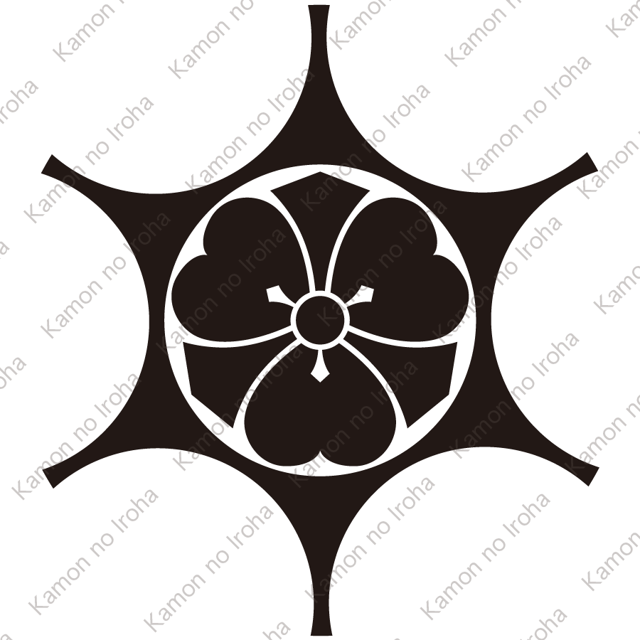 鞠鋏みに剣片喰紋
