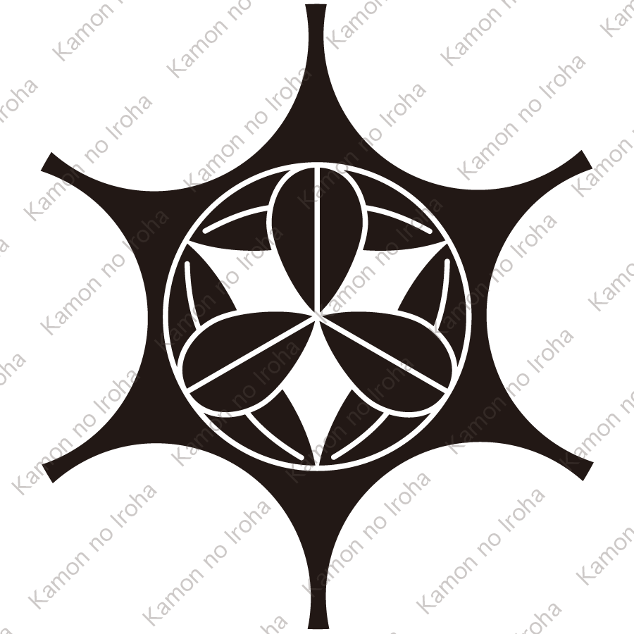 鞠鋏みに九枚笹紋