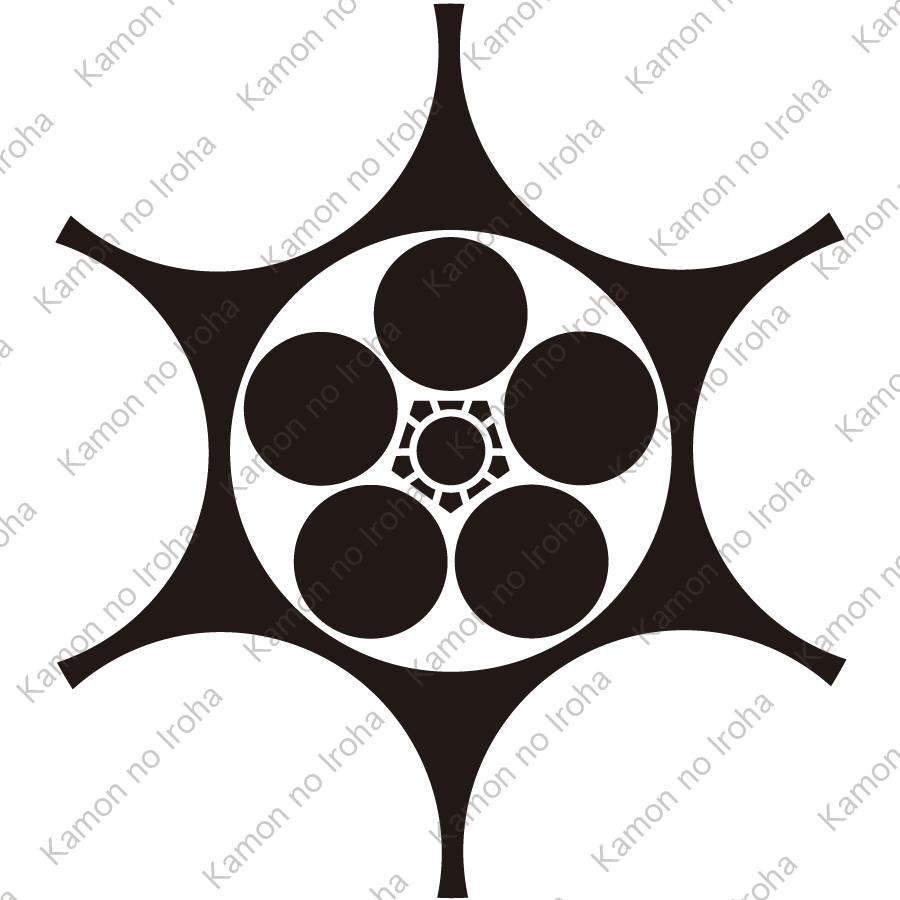 鞠鋏みに梅鉢紋