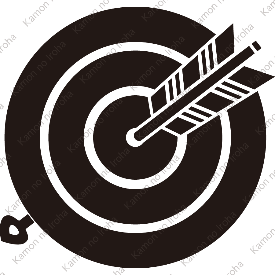 丸的に当り矢紋