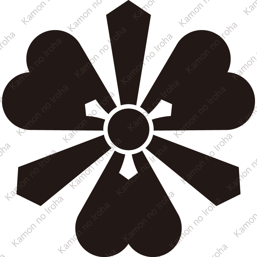 丸なし若さ剣片喰紋