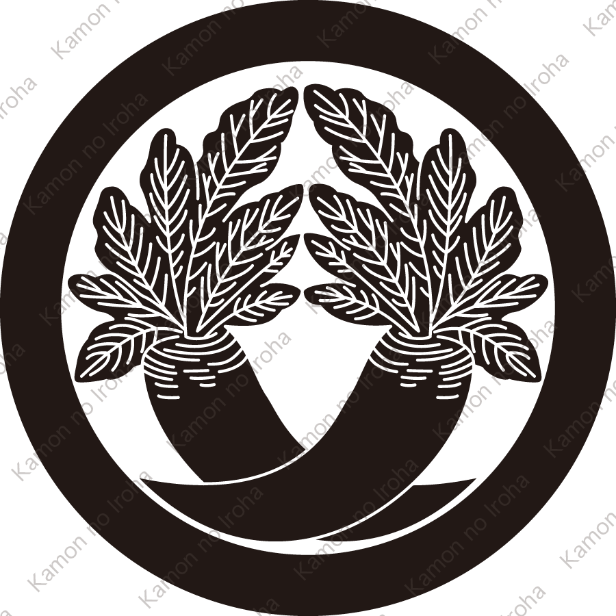 丸に違い大根紋