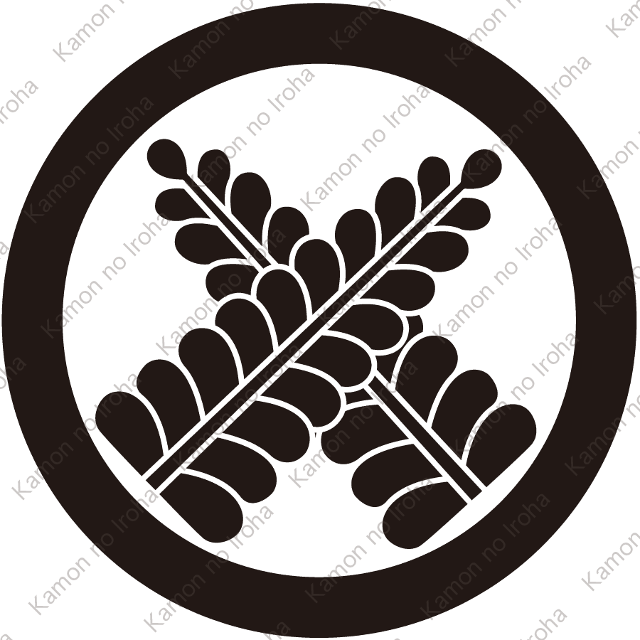 丸に違い藤の花紋