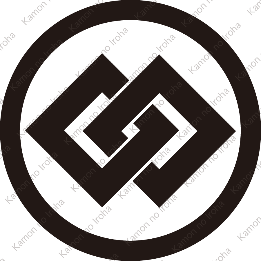 丸に違い釘抜紋