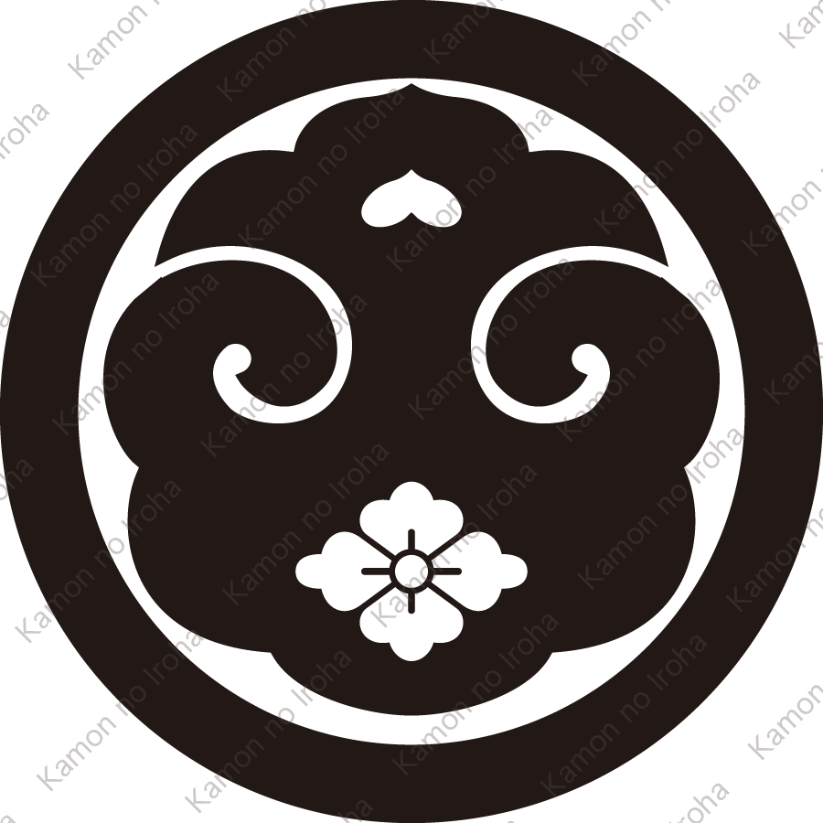 丸に打板に花菱紋