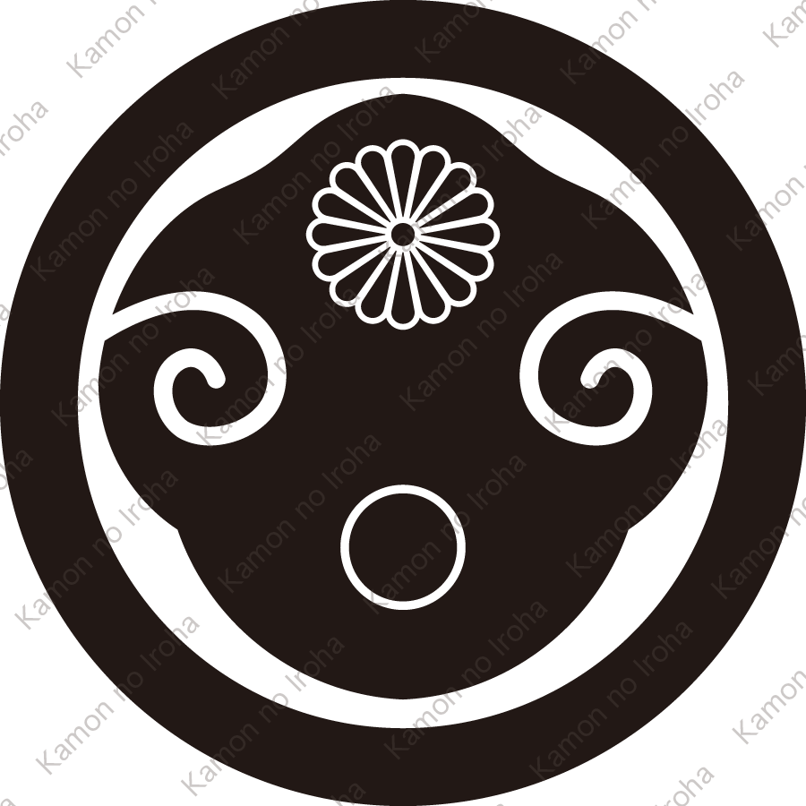 丸に打板に菊紋