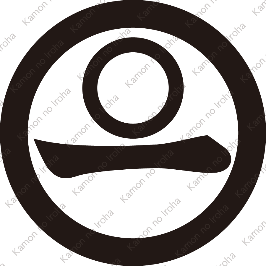 丸に中陰星に一文字紋