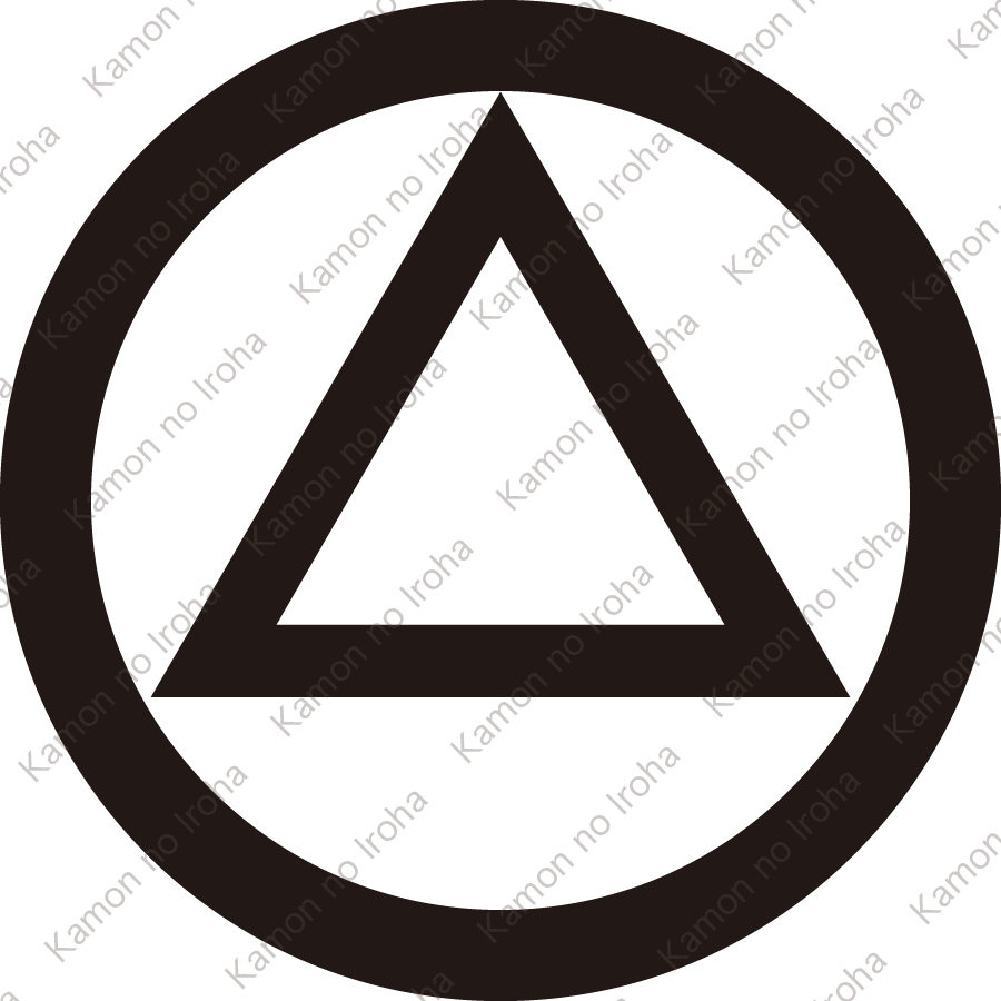 丸に中陰一つ鱗紋