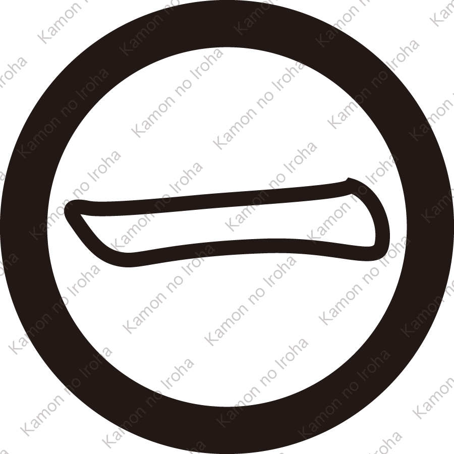 丸に中陰一文字紋