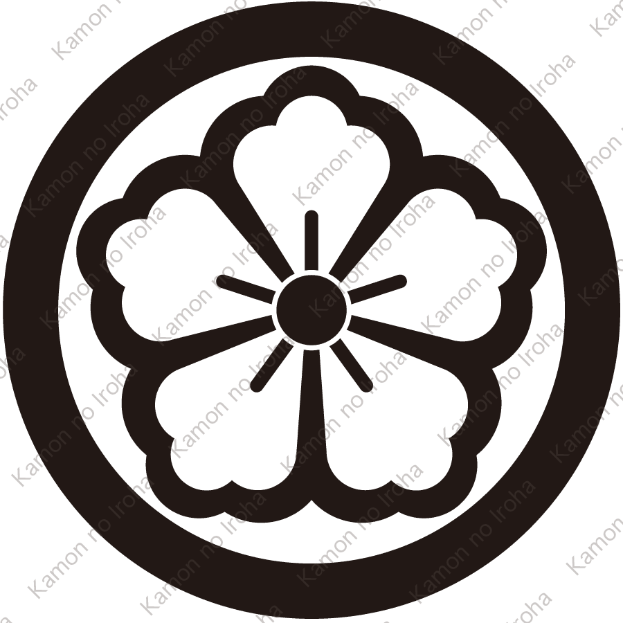 丸に中陰唐花紋