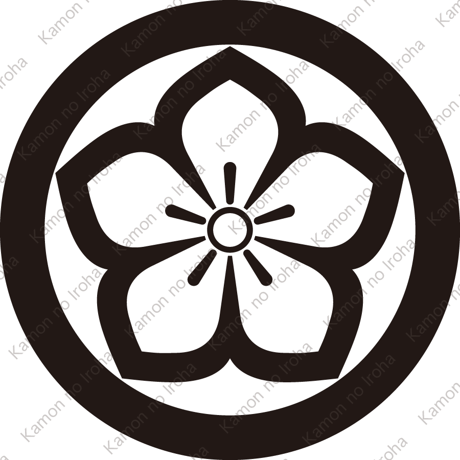 丸に中陰桔梗紋