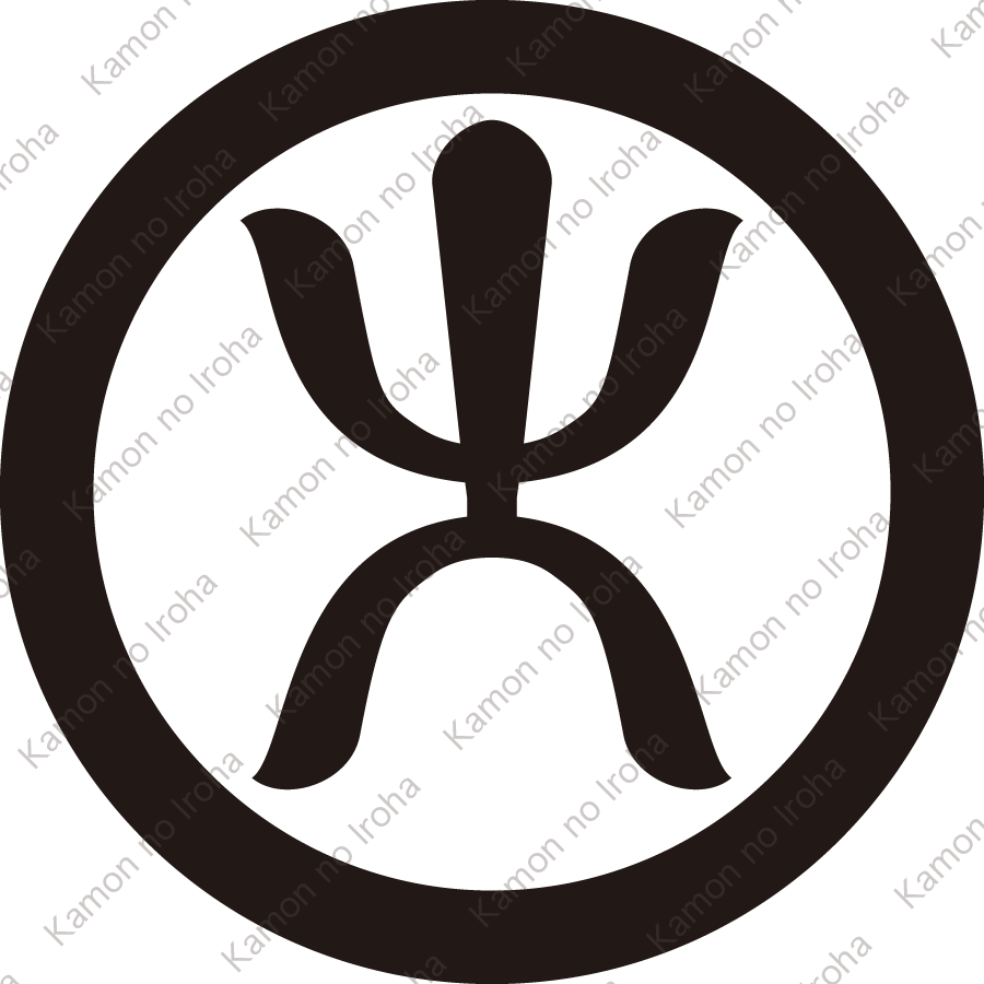 丸に大文字（５）紋