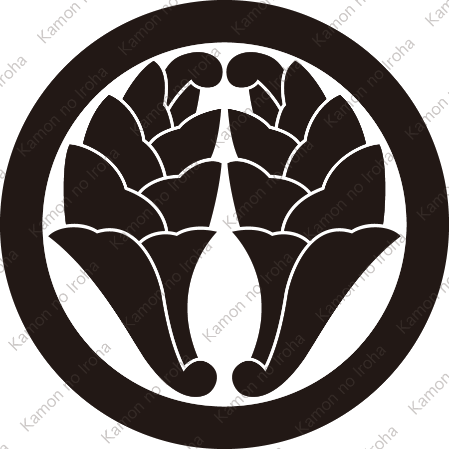 丸に抱き杏葉紋